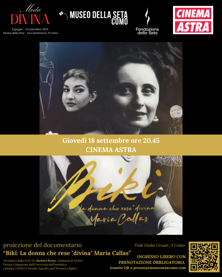 proiezione “Biki: La donna che rese ''divina'' Maria Callas”
